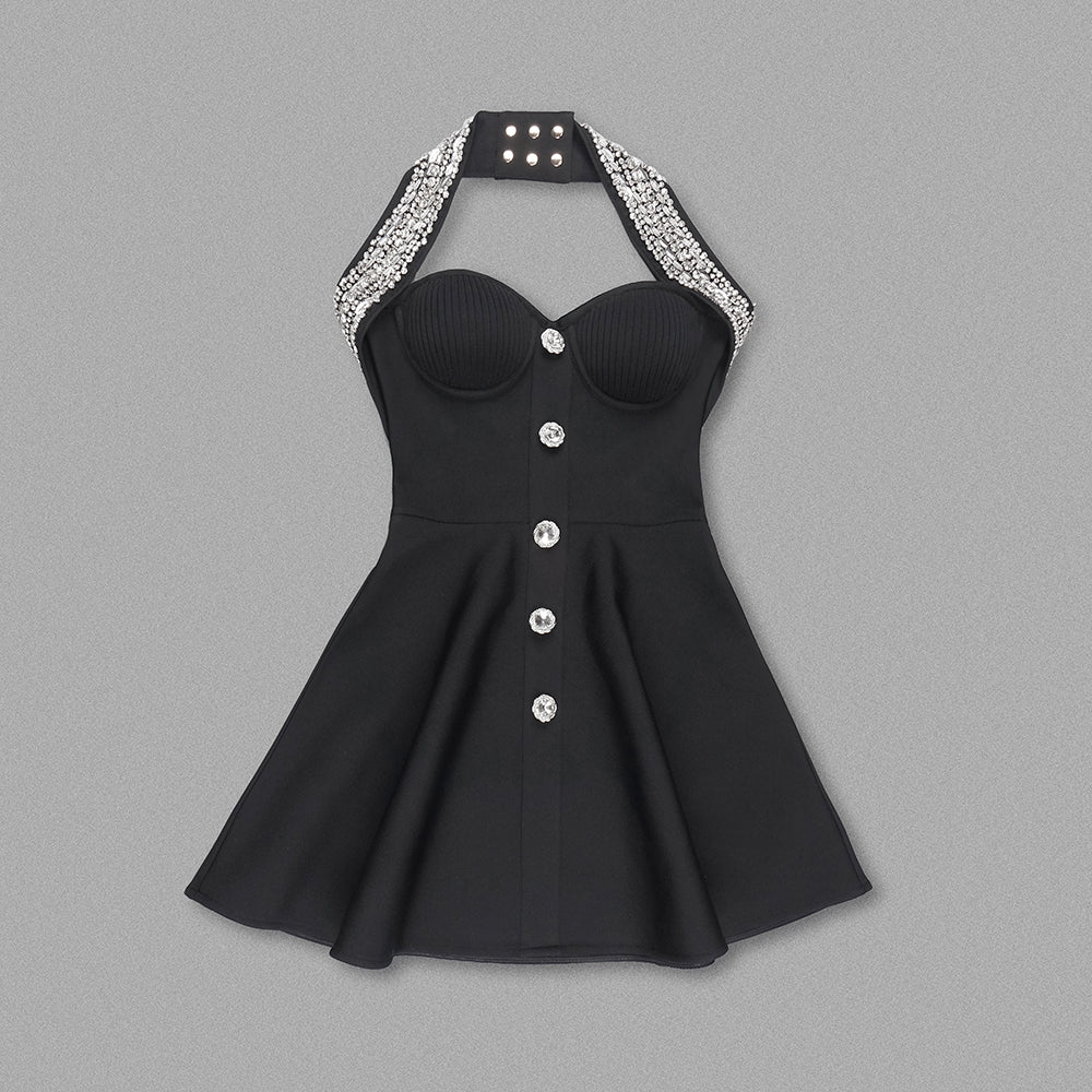 Midnight Charm Mini Dress