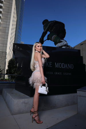 Celestial Glamour Mini Dress