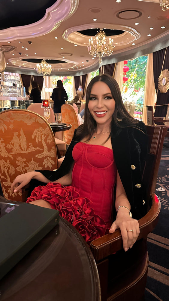 “Scarlet Desire” Corset Mini Dress