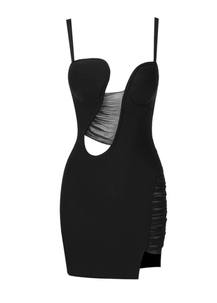 Midnight Temptation Cut-Out Dress