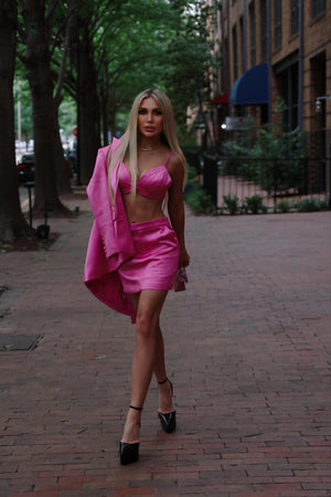 Chic Pink Suit Set