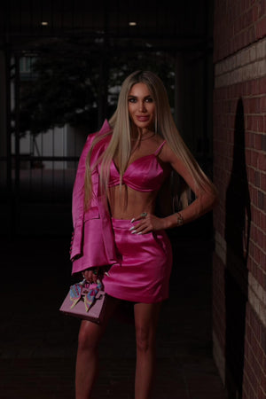 Chic Pink Suit Set