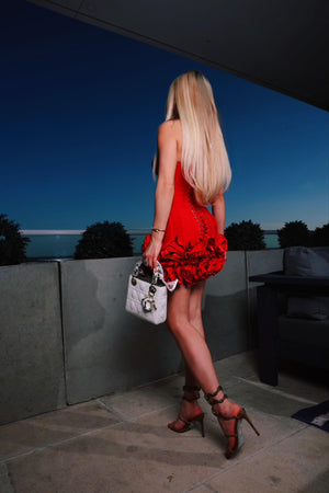 “Scarlet Desire” Corset Mini Dress