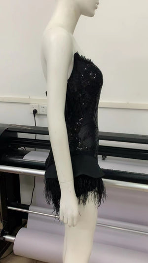 “Midnight Enchantress” Mini Jumpsuit