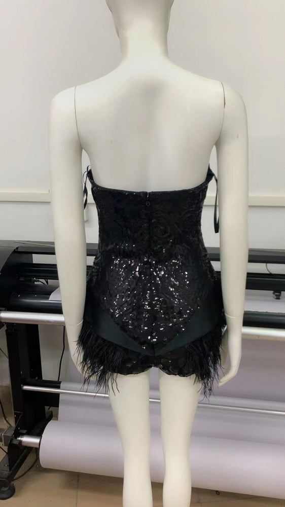 “Midnight Enchantress” Mini Jumpsuit
