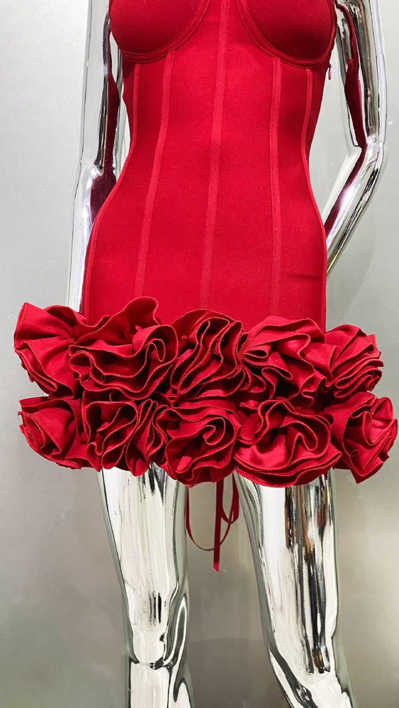 “Scarlet Desire” Corset Mini Dress