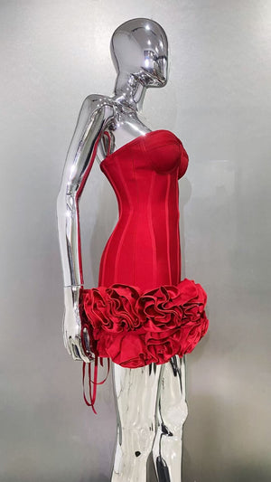 “Scarlet Desire” Corset Mini Dress