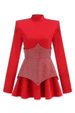 Scarlet Power Corset Mini Dress