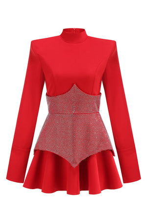 Scarlet Power Corset Mini Dress