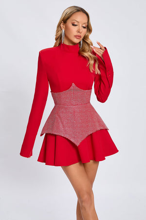 Scarlet Power Corset Mini Dress
