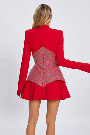 Scarlet Power Corset Mini Dress