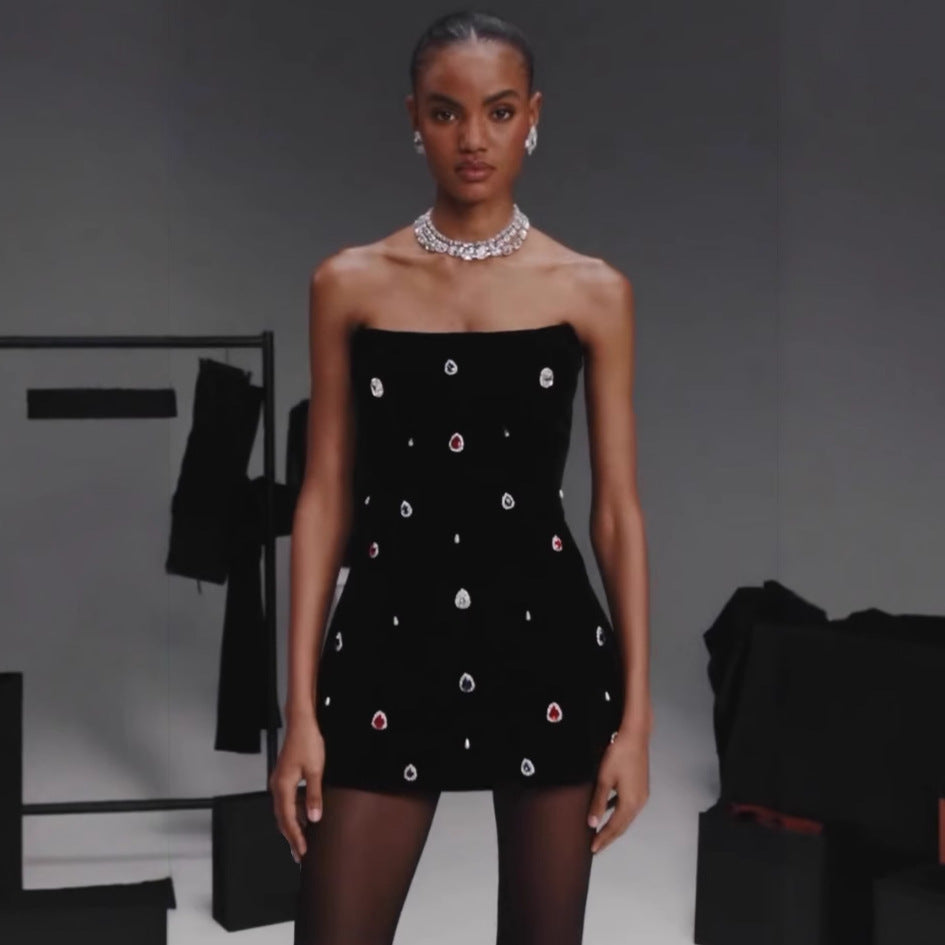 Crystal Charm Mini Dress