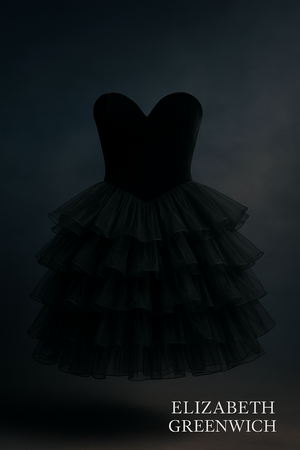 Midnight Ruffle Symphony Dress
