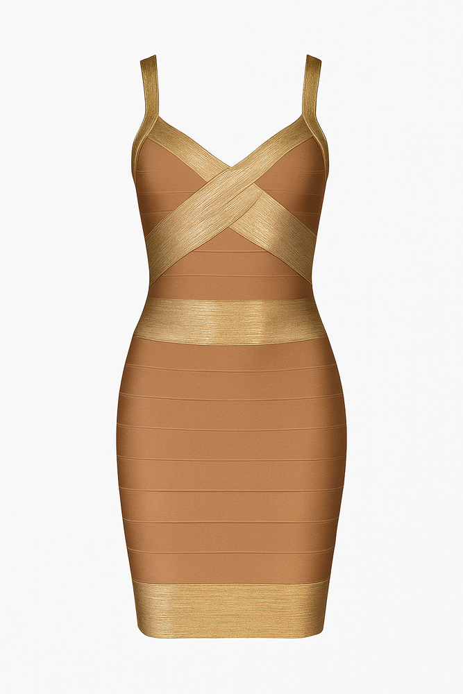 Golden Hour Bandage Dress