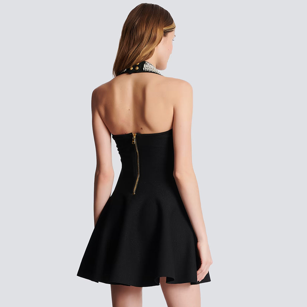 Midnight Charm Mini Dress