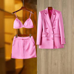 Chic Pink Suit Set